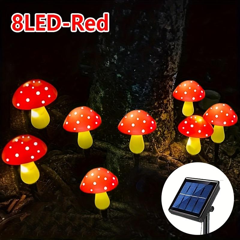 

8-Pack Solar Mushroom Lights for Garden Decor Waterproof Outdoor Large Mushroom Lamp Solar Fairy Light for Christmas Yard Lawn