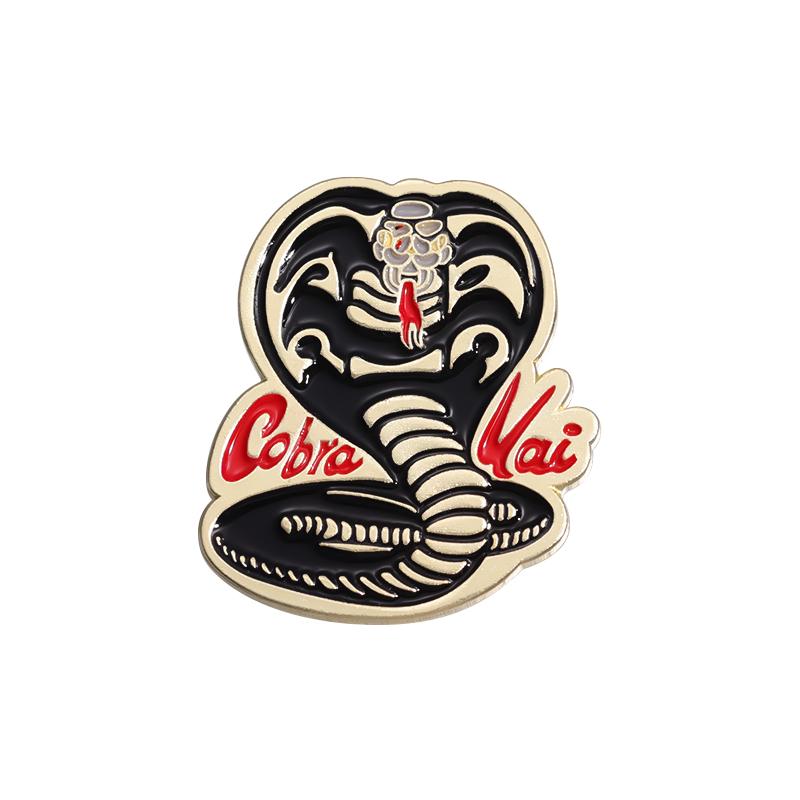 Python Enamel Pins Custom Cobra Brooches Lapel Badges Punk Gothic Animal Jewelry Gift for Friends