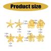 Stainless Steel Petal Flower Earrings Distinctive Gold Flower Earrings Adornment Portable Ear Studs Charm for Parties