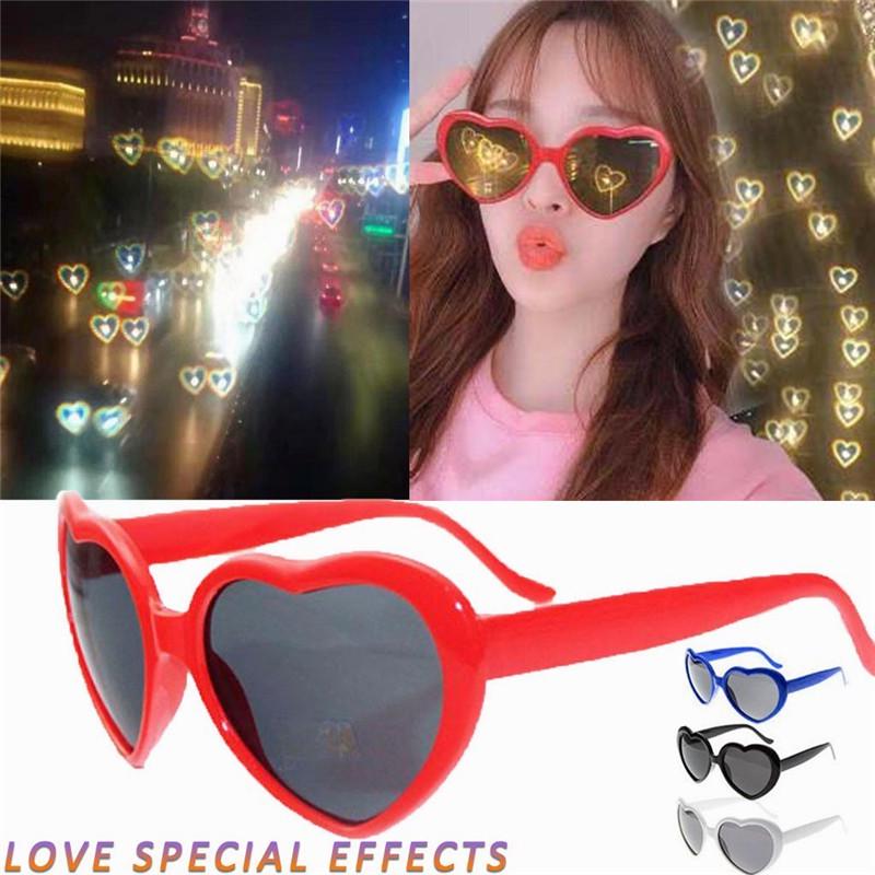 Roman Romantik Moda Kadın Hediye Geceleri Kalp şeklinde Özel Efektler Gözlük Güneş Gözlüğü