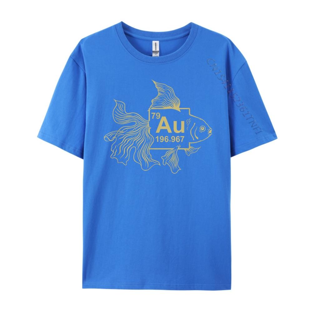 Goldfish Shirt  Gold fish shirt  AU Chemistry Science Graphic T Shirts Men Clothes Camisetas Hombre Large Size Illustration