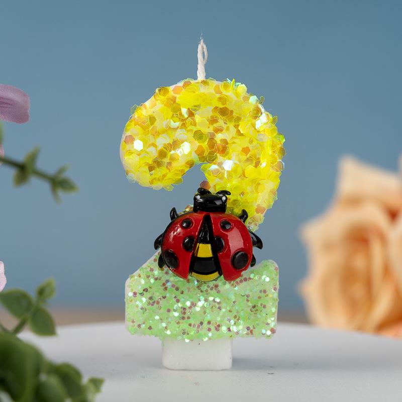 Handmade 0-9 Number Candles for Birthday Cakes & Party Decorations