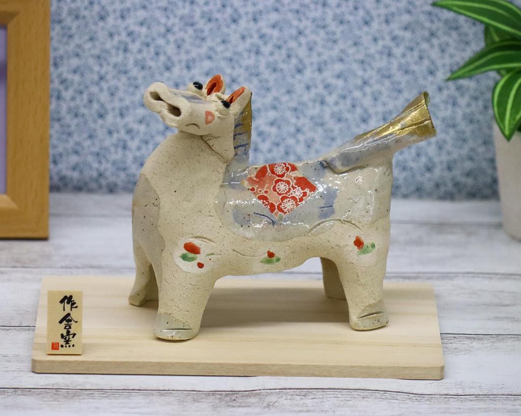 Craftsman House 2026 Zodiac Year of the Horse Horse Tatara Decoration White (Reiwa 8) (Large)