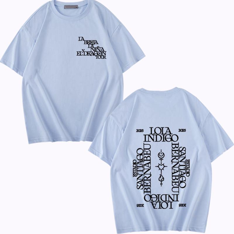 Lola Indigo 2025 Tour T Shirt Men Women Oversized 100% Cotton Hot Sale Short Sleeve Summer Fashion Print Unisex Plus Size Tops