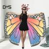 3Pcs/Set Butterfly Costume Women Wings Set Adult Girls Fancy Dress Cape Headband Lace Eyes Cover Carnival Party Accessories