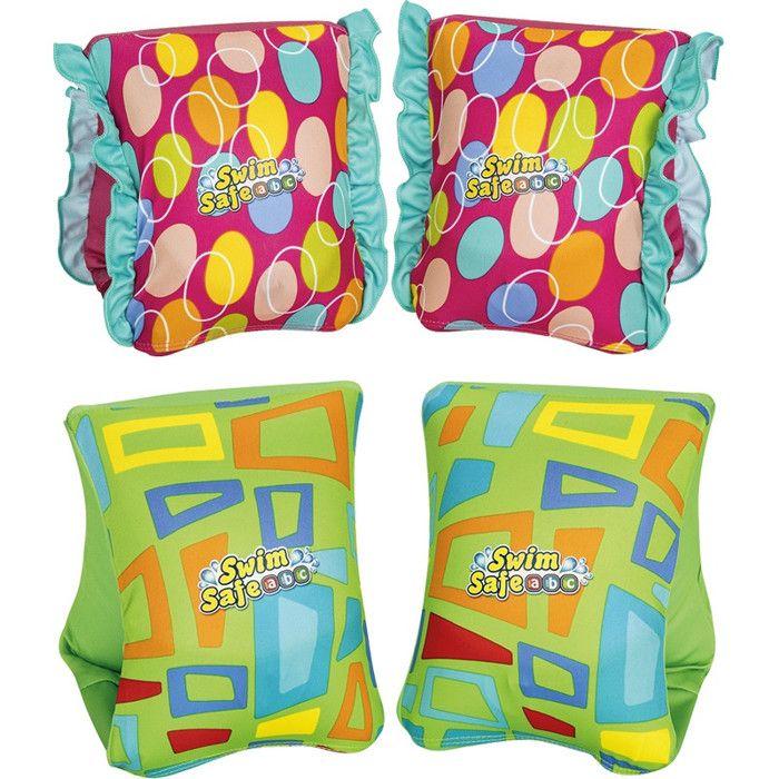 Brassards de natation - Bestway - Taille S/M - Graphismes amusants - Protection solaire UPF 50+