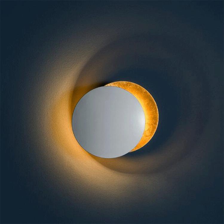 Nordic Luxury Moon Wall Lamp - Italian Designer Eclipse for Bedroom & Staircase