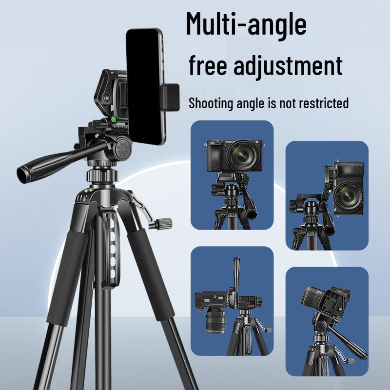 Adjustable Dual Phone Tablet Stand Tripod for Professional Outdoor Use