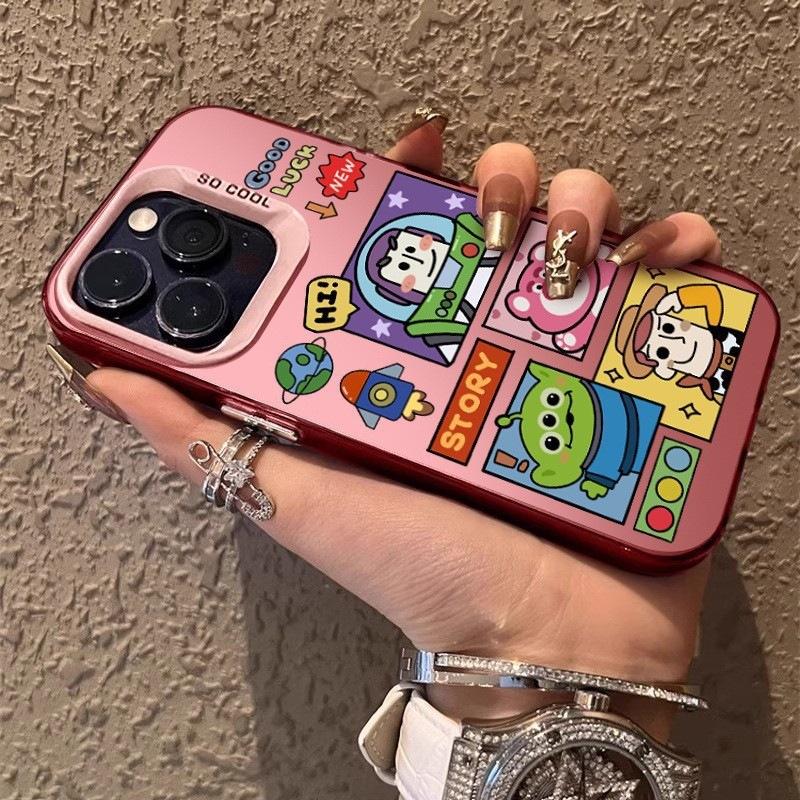 Applicable to Apple 16promax mobile phone case cartoon iphone14plus protective case for women's new 13 Buzz Lightyear