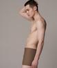 Laelliseupocheu [Osmq711 Brn] Solid Square Men'S Swimsuit Brown