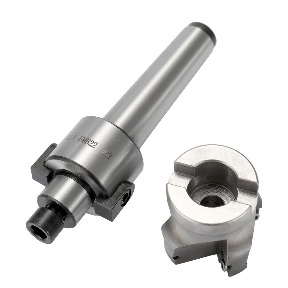 Metal Accuracy Turning Machine Tool MT3-FMB22 Holder Face Mill Arbor 10PCS Carbide Insets Turning