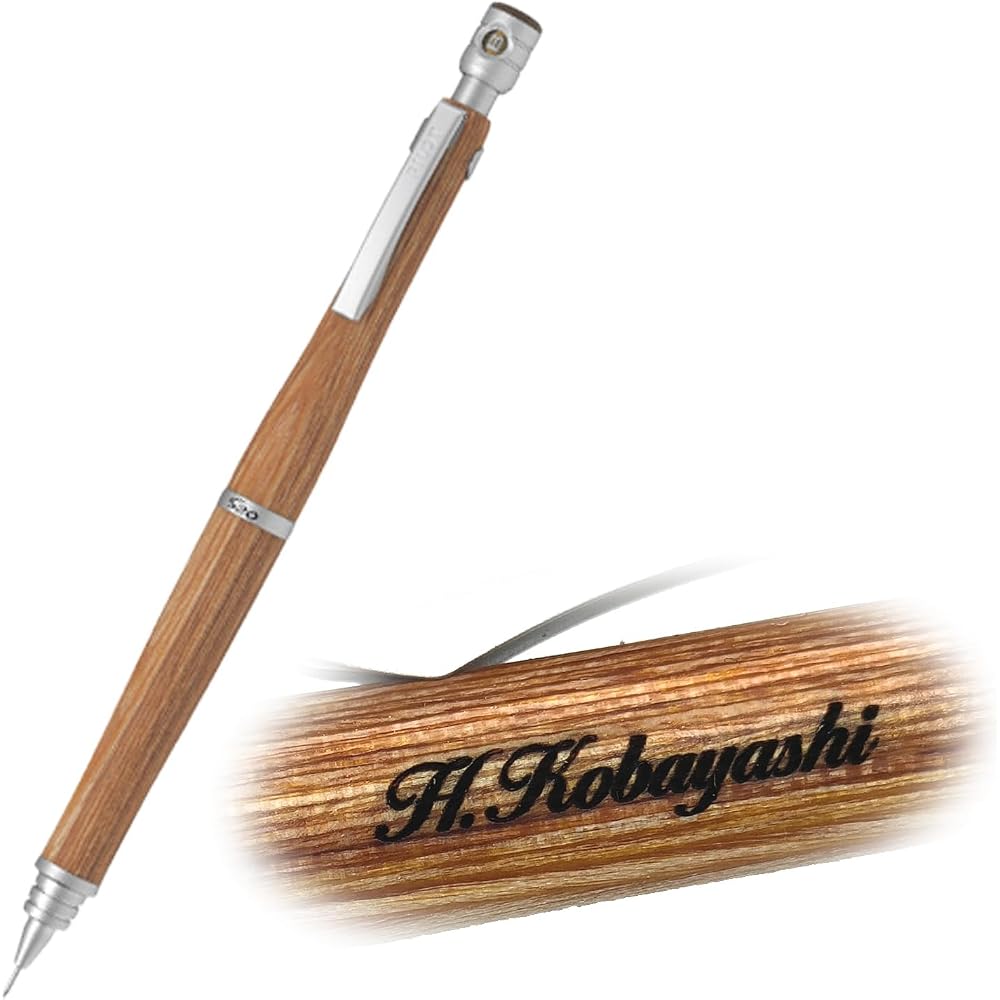 Personalized Mechanical Pen, S20, Wooden Shaft, 0.5mm, Easy to Sharpen, Popular Personalized Name...