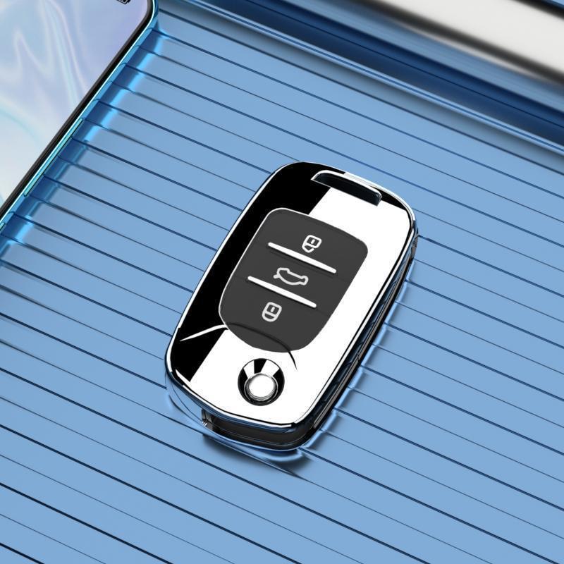 Baojun 610 Key Case: Premium Unisex Car Buckle Folding Remote Protective Shell for Model 14