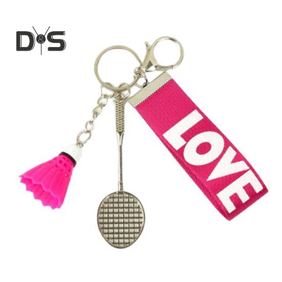 

Мини-брелок для бадминтона, бадминтонная ракетка, рюкзак, спортивный брелок, подарки для любителей бадминтона розы красного