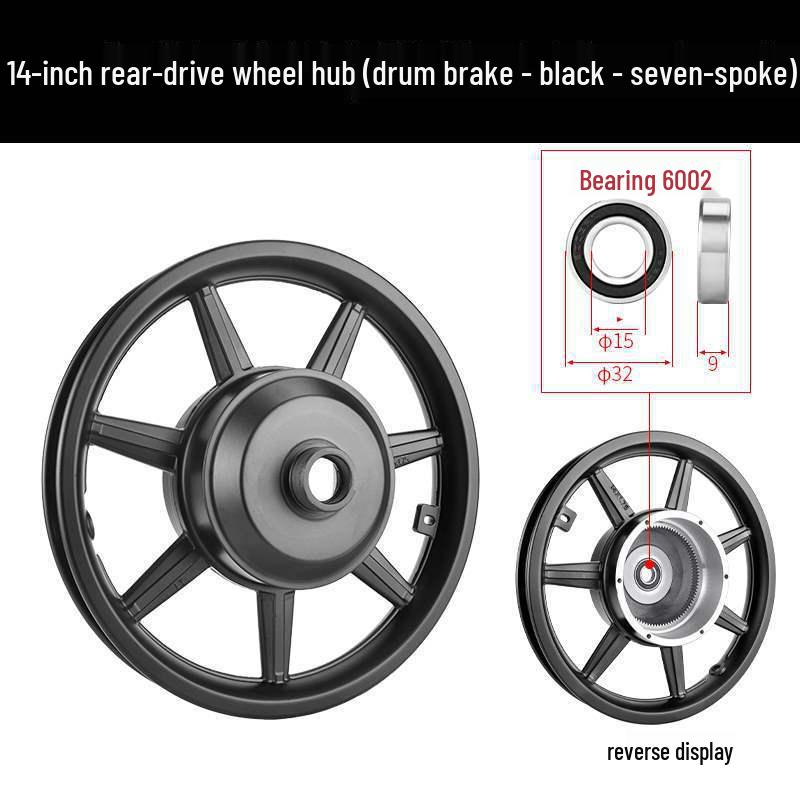 14-Inch Folding Electric Bicycle with 36V/48V 350W/400W/500W High-Speed Front and Rear Hub Motor