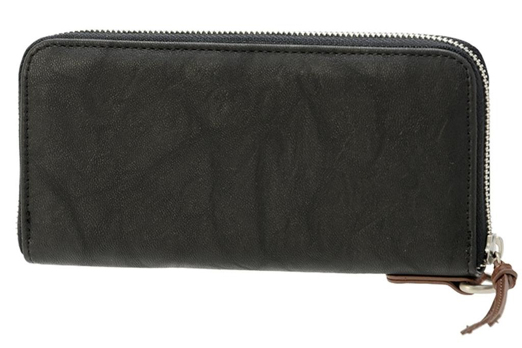 gland round long wallet black [Device] -