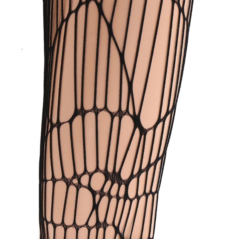 Womens High Waist Tights Fishnet Stockings Thigh High Pantyhose Halloween Cosplay Pantyhose Leggings