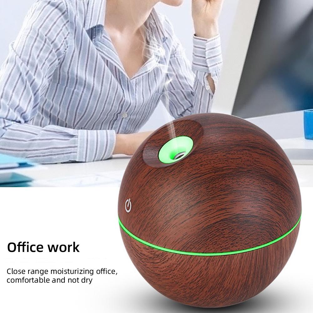 Compact 130ml Travel Humidifier Space-Saving Design, USB Charging & Ambient Glow for Home/Car/Office