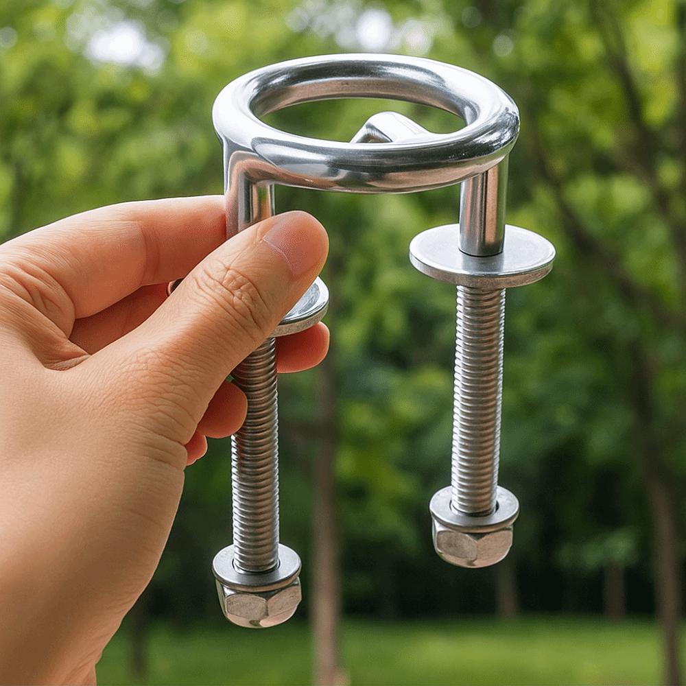 Marine Grade Marine Tow Hook Stainless Steel Boat Tow Accessory  Skiing Accessories