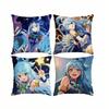 Fantasy Anime K-KonoSuba A-Aqua  Square Double-Sided printed Pillow Case Bedroom Bedside Pillow Sofa Cushion Cover