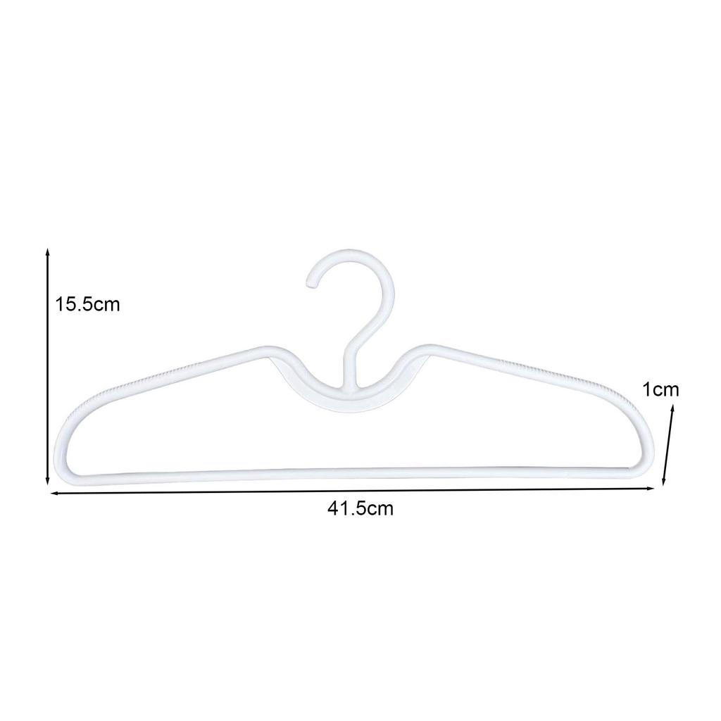 10PCS Versatile Coat Hanger Short Neck Hangers Anti-slip Clothes Hanger White Lightweight Short Neck Home Supplies Accessory