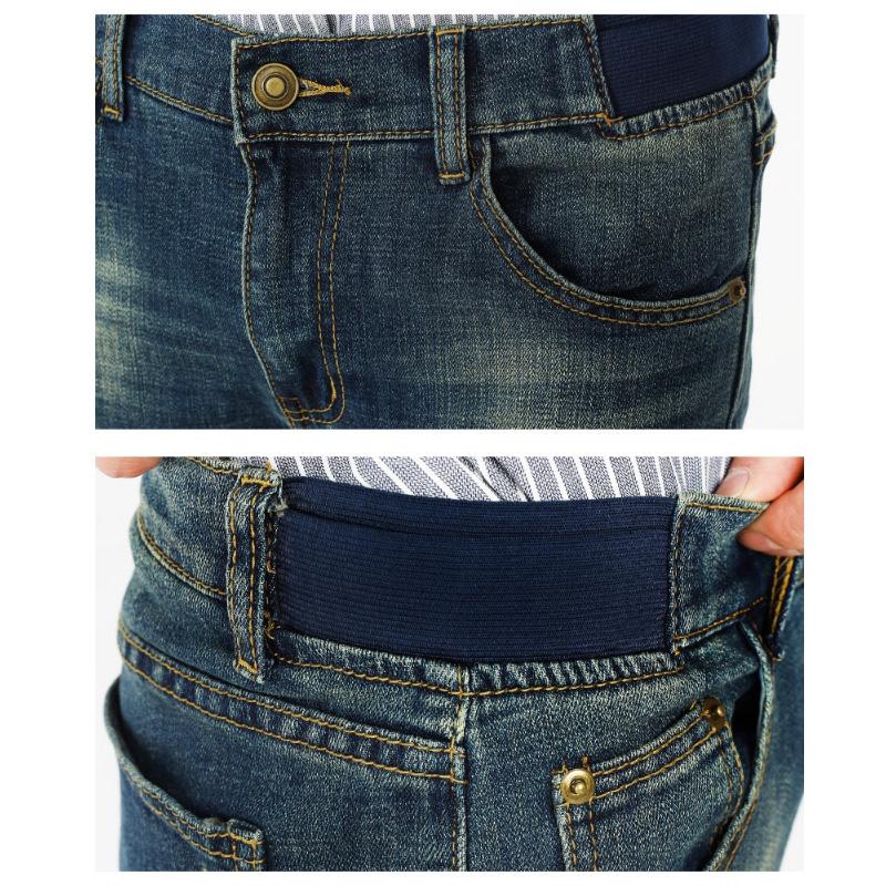 Jeans for Men Both Sides Waist Band Denim Pants Korea Fashion