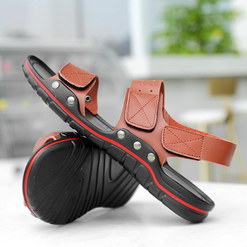 Men's New Summer Breathable Men's Sandals Fashion Trend Beach Shoes Slippers Sandals Mens Sandals Summer Genuine Leather Sandals
