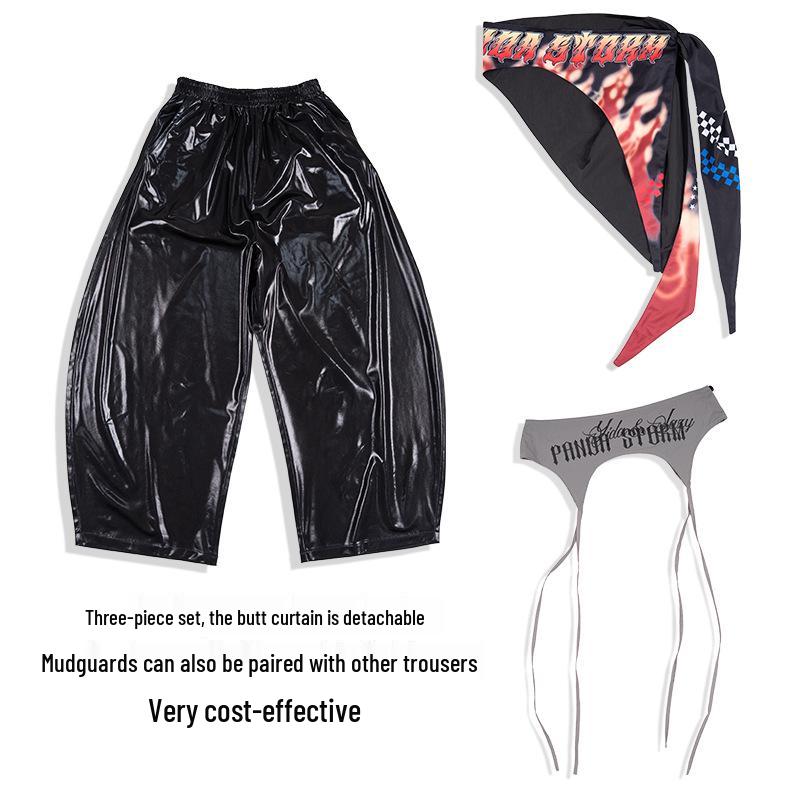 Girls' Jazzy Crop Long-Sleeve Top & Pants Set - Children's Street Dance Costume