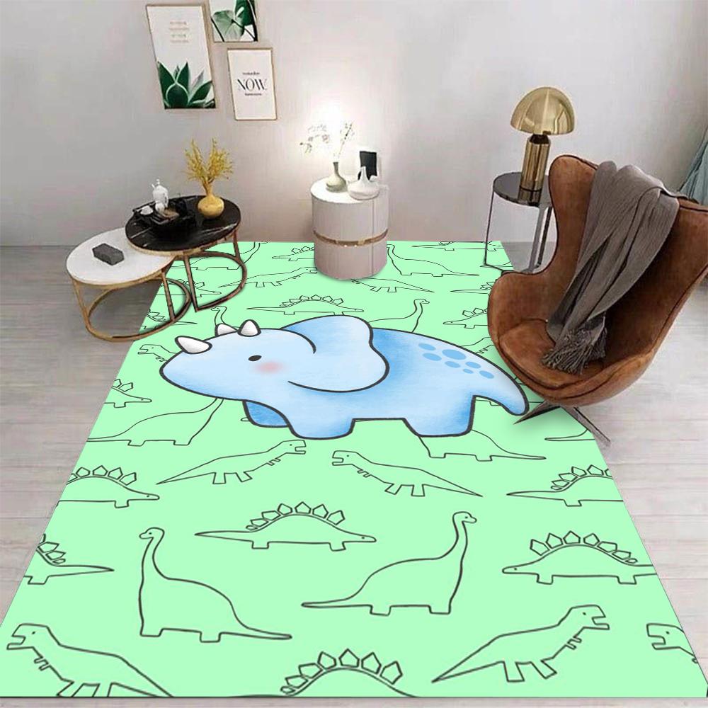 Cartoon Dinosaur Carpet Cartoon Living Room Bedroom Kitchen Sofa Table Balcony Rug Washable Mat Exquisite Home Ornaments
