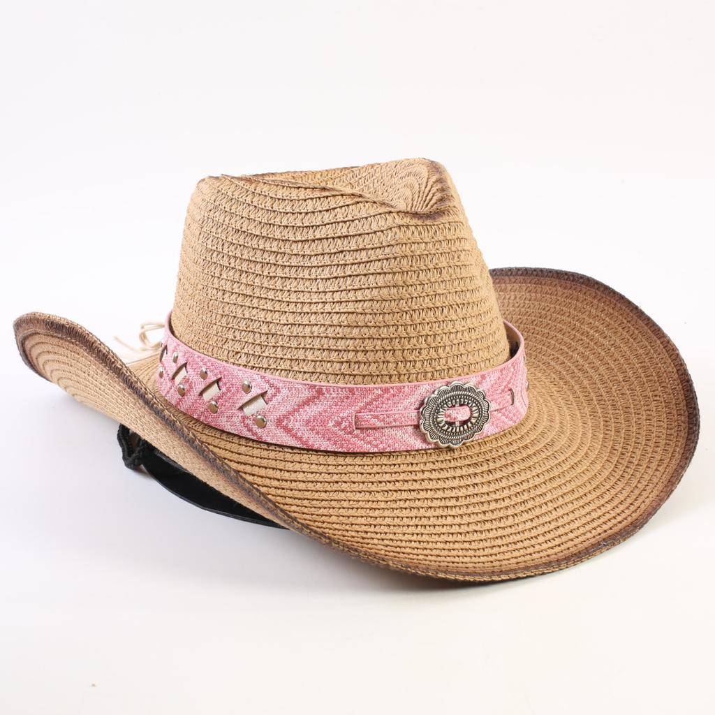 Bestselling Western Cowboy Hats for Men and Women, Fashionable Sunshade Straw Hats, Outdoor Western Cowboy Hats