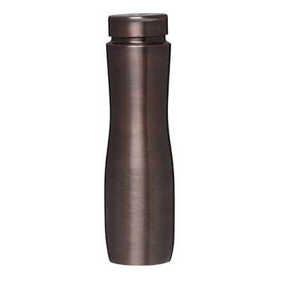 Apsara Copper Water Bottle, 1000ml, Set of 1, Wood Brown
