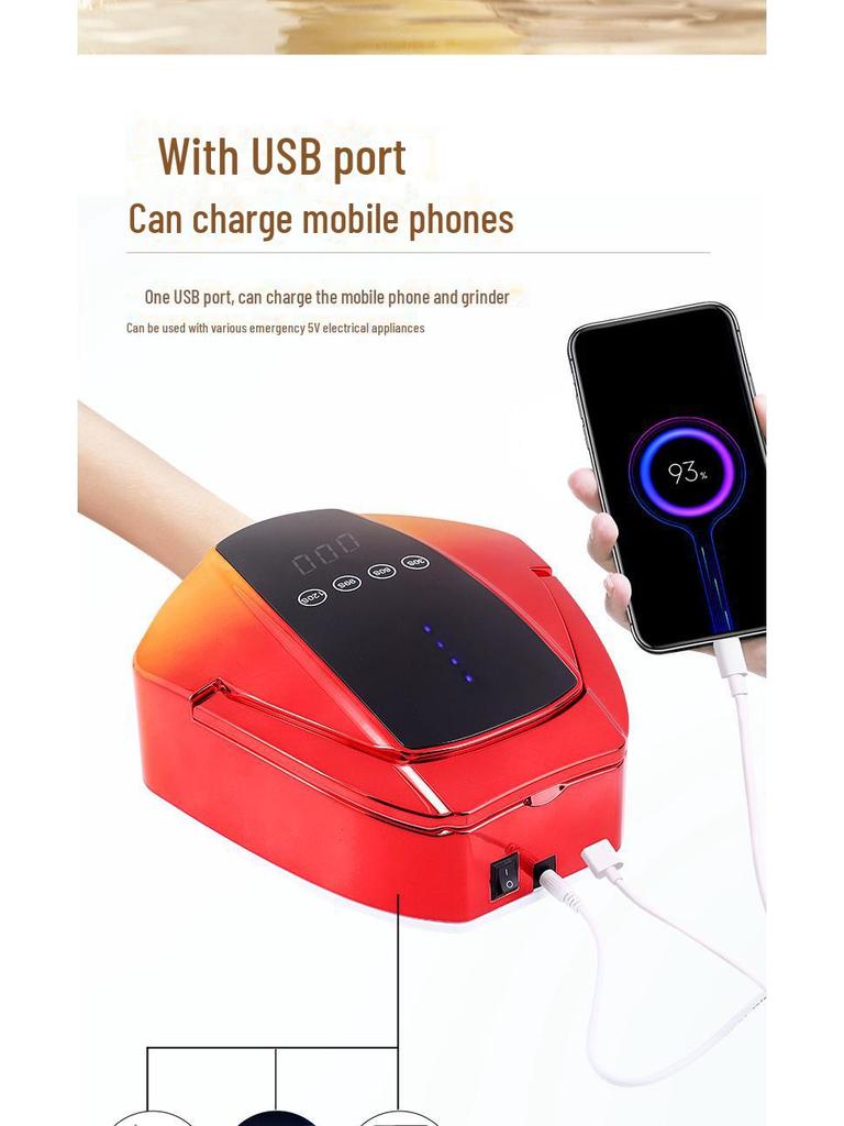 Wireless Nail Dryer: Large Space, Quick-Drying Nail Light Therapy Lamp