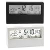 Digital Clock Multifunctional Temperature Display Mute Modern Desk LCD Electrical Alarm Clock for Office