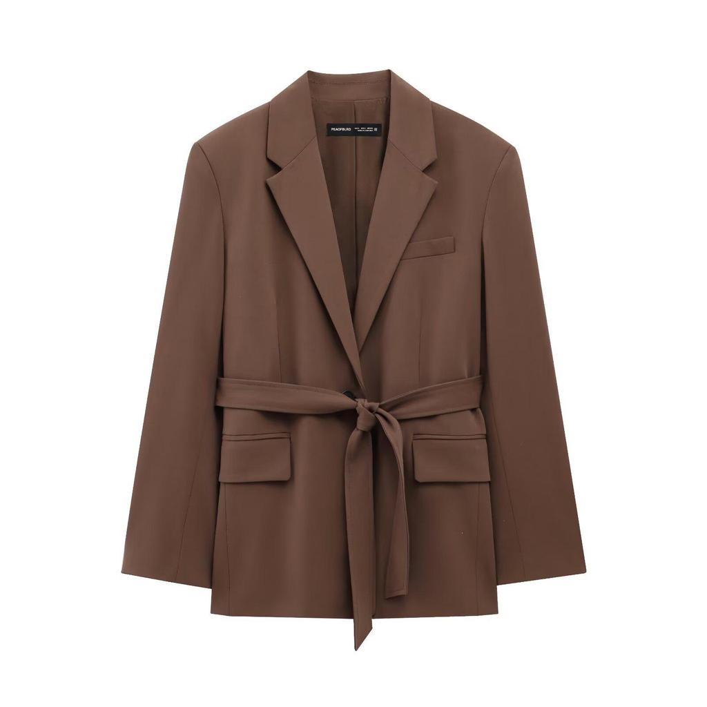 2025 Spring Women's Fashion European & American Style Casual Suit: Jacket & Long Pants