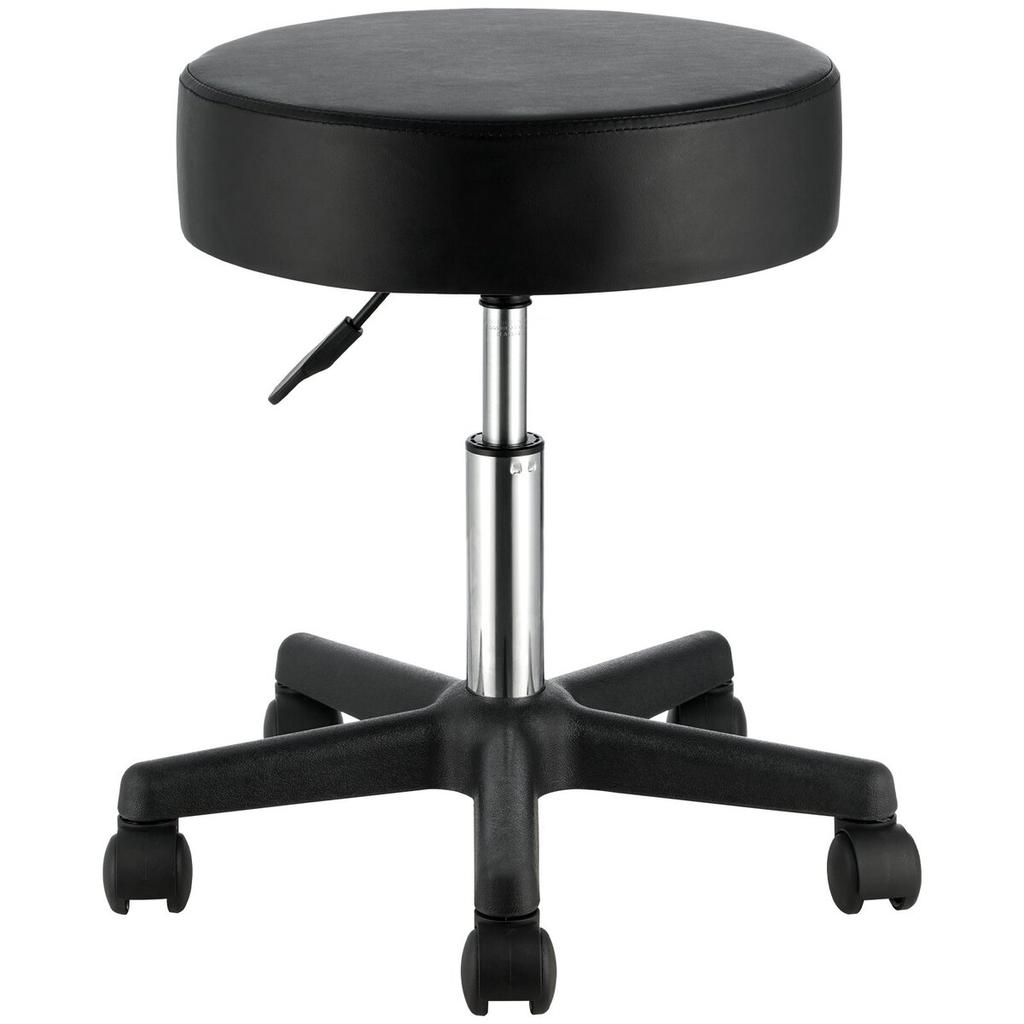 Rolling Stools with Wheels, 400 LBS Weight Capacity Adjustable Height Stool with Ultra-Thick Seat Cushion, Swivel Stools Chair for Salon, Bar, Home,