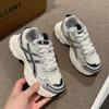 Platform Dad Shoes Women's New Spring and Summer Breathable Mesh Students Running Fried Street Lightweight Casual Sports Shoes
