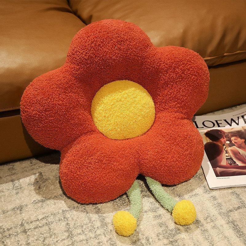 Thickened Warm Flower Cushion Bedroom Floor Cushion Office Waist Cushion Dormitory Seat Cushion Cute Hip Cushion Seat Cushion