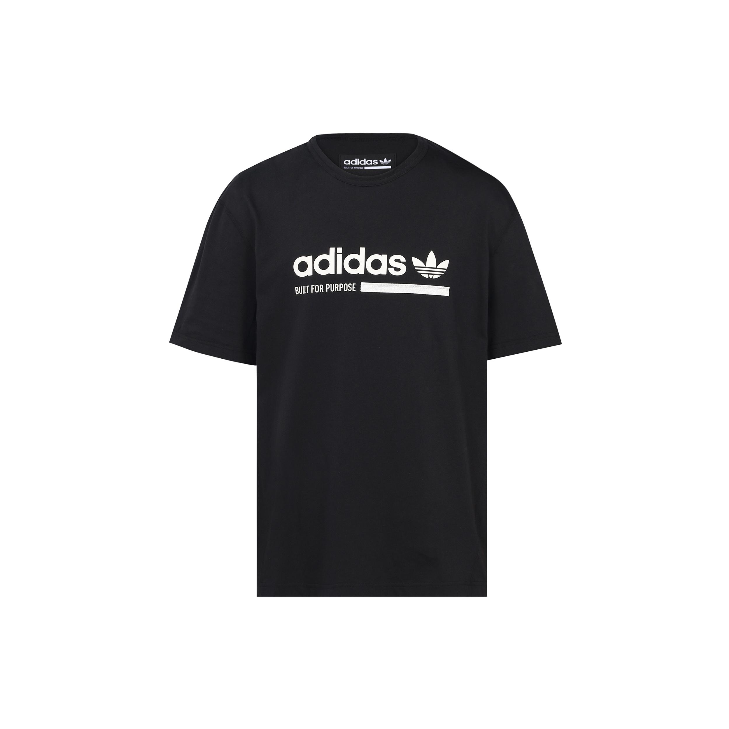 adidas originals Printing logo Short Sleeve Black Men s DV1922 M