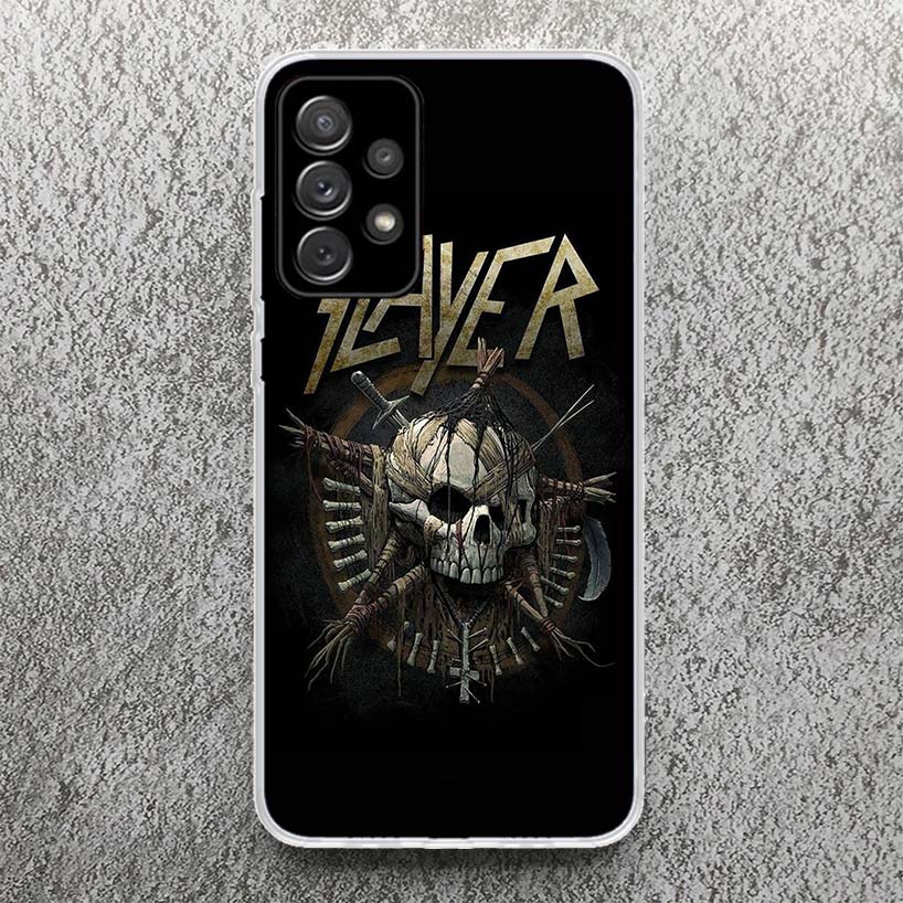 Slayer Heavy Metal Rock Band Print Soft Case for Samsung A52 A50S A51 A42 A23 A22 A12 Phone Shell A41 A31 A21S A40 A30S A20E A10