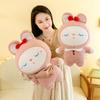 Cute Healing Rabbit Doll Expression Little Rabbit Plush Toy Sleeping Doll Children's Pillow Gift Girl