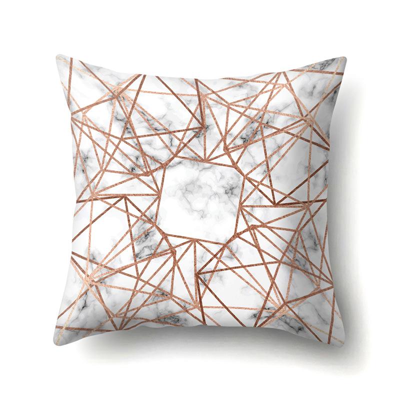 Ins Creative NATO Style Geometric Polyester Pillow Case Car Decoration Home Printed Waist Cushion Pillow Case Pillow Case