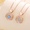 Double Love Necklace for Women Clavicle Chain Trendy Pendant Simple Temperament Niche Couple Light Luxury