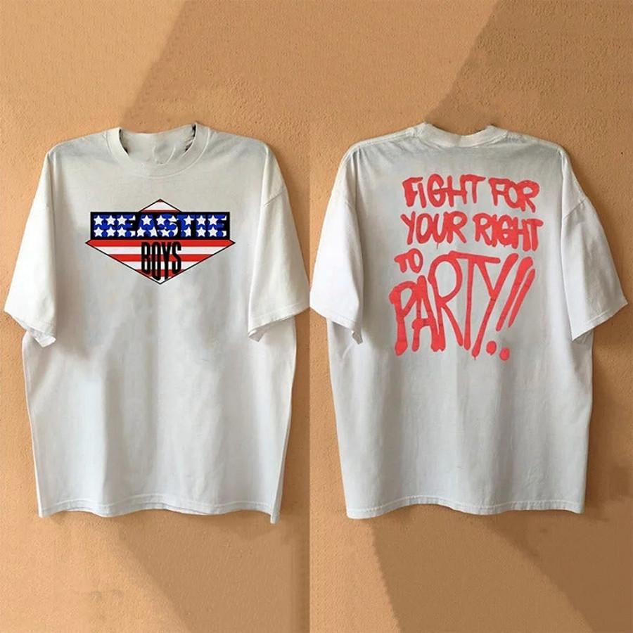 Beastie Boys Shirt, Beastie Boys Tour 87 Shirt 2 side Unisex S разноцветный