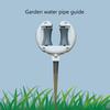 Slangstyrspik Trädgårdsslanghållare med rullar Markinsats Slangstyrning Håll slangen borta från rabatter Skyddar växter för exakt vattning