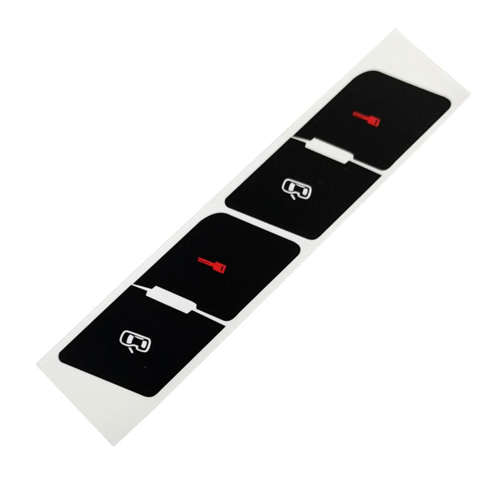 Schwarzer Overlay Zentralverriegelung Aufkleber Aufkleber Zeichen