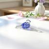 Handgefertigte Mini-Glasvogel-Figur Bunt Niedlich Kleines Tier-Ornament Innenbereich Zuhause Schreibtisch Feengarten Bonsai-Pflanzgefäß Dekorationszubehör