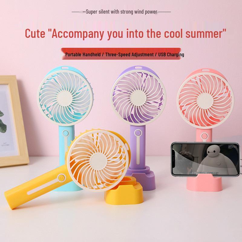 

Mini Portable USB Handheld Desktop Fan for Office & Student - Rechargeable Small Electric Gift Fan 800mAh