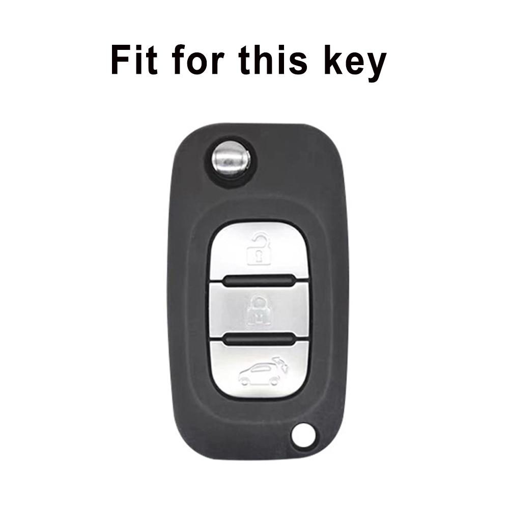 Auto-Shell für Renault Fluence Clio Megane Mercedes LADA Vesta Granta XRay Kalina Priora Limousine Sport 3 Tasten TPU-Schlüsseletui-Abdeckung