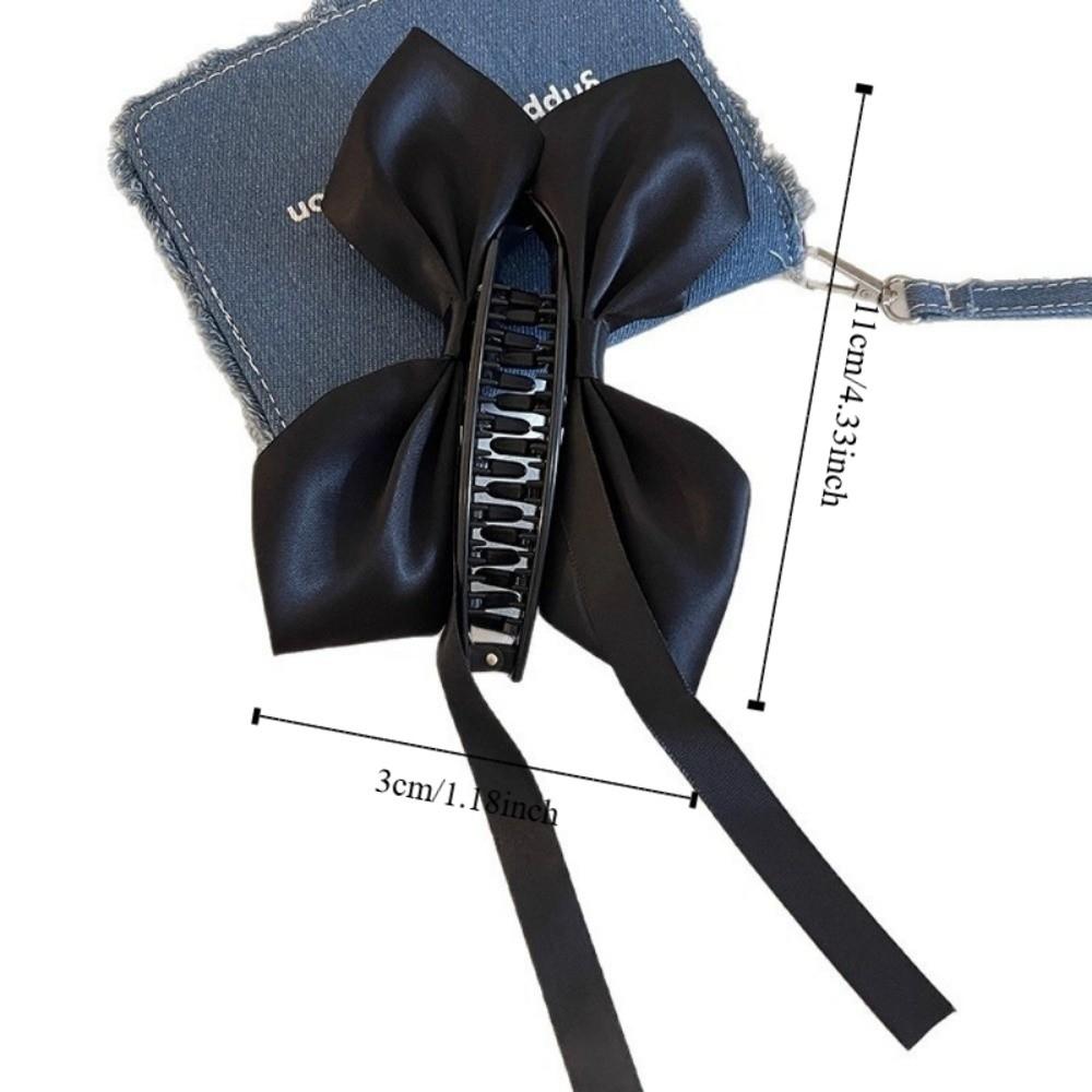 Wide Side Korean Hair Claw Large Size Ponytail Clip Versatile Banana Clip Ballet Style