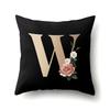 Polyester Pillowcase Home Car Decoration Printing Pillowcase 26 English Letter Cushion Cover